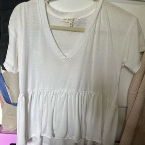Urban Outfitters white babydoll shirt